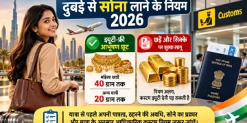 दुबई से सोना लाने के नियम