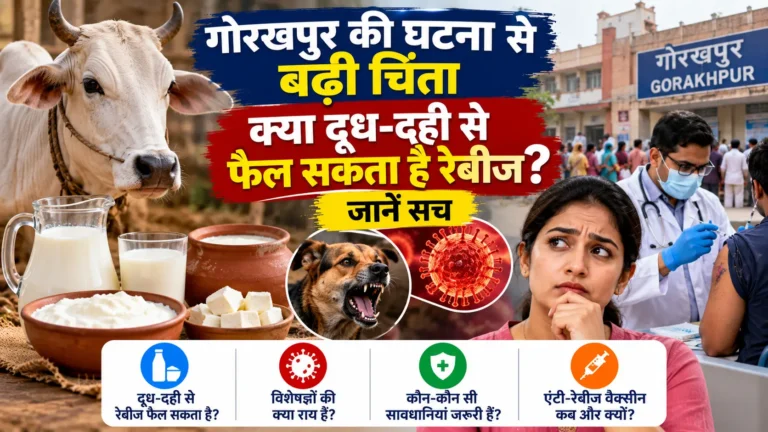 गोरखपुर की घटना से बढ़ी चिंता: क्या दूध-दही से फैल सकता है रेबीज? जानें सच