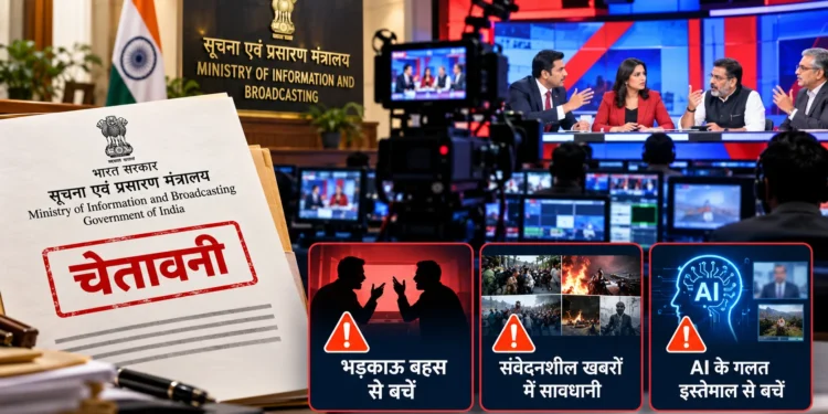 टीवी चैनलों पर सरकारी चेतावनी