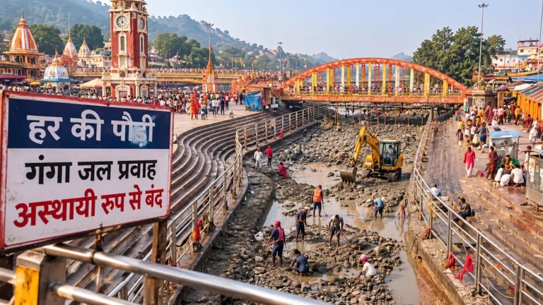 Haridwar News: हर की पौड़ी पर गंगा जल बंद, 8 नवंबर से बहाव शुरू होने की उम्मीद