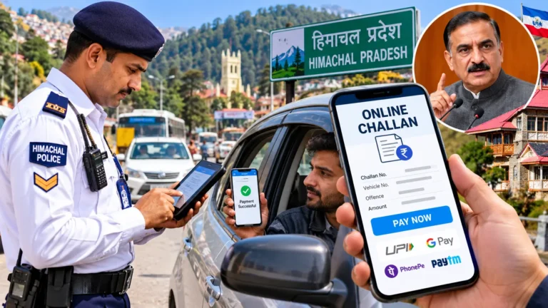 Himachal Traffic Challan: अब मौके पर होगा रियल-टाइम ऑनलाइन भुगतान, ‘Challan2 Pay’ शुरू