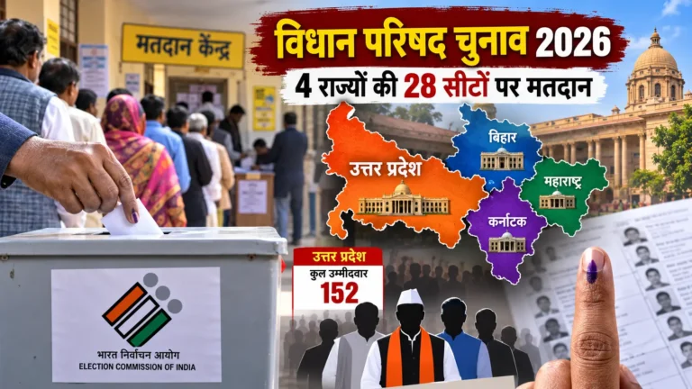 विधान परिषद चुनाव 2026: 4 राज्यों की 28 सीटों पर मतदान, यूपी में 152 उम्मीदवार