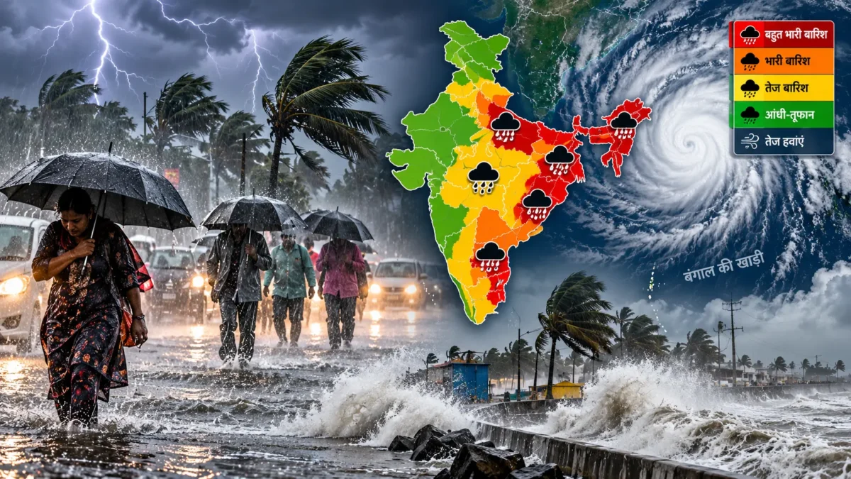 कई राज्यों में भारी बारिश का अलर्ट