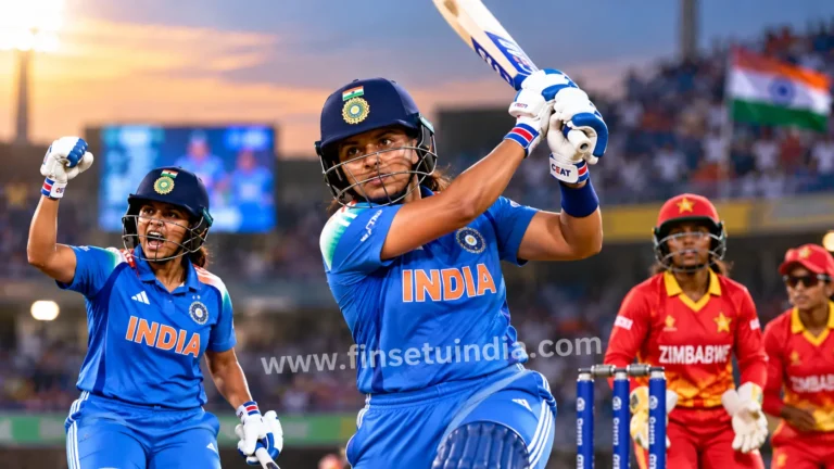 IND-W vs ZIM-W 3rd T20I: हरमनप्रीत कौर के 91 रन, भारत ने बनाए 216 रन