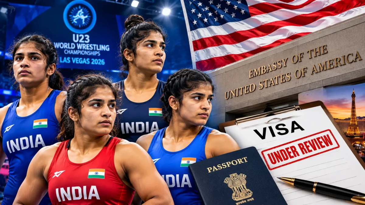 भारतीय महिला पहलवान वीजा विवाद 2026