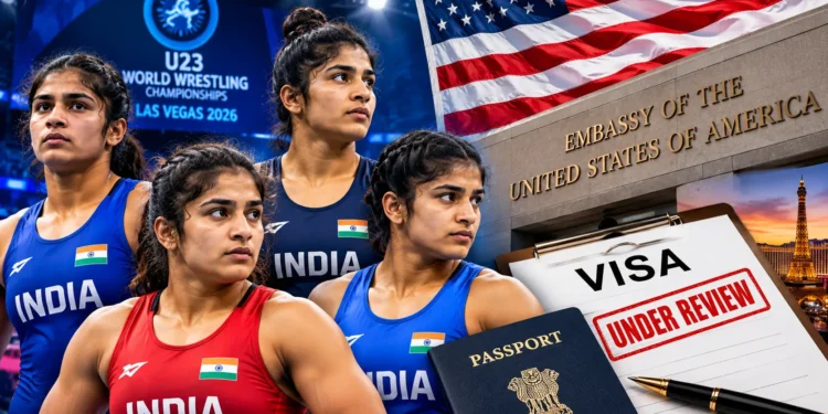 भारतीय महिला पहलवान वीजा विवाद 2026