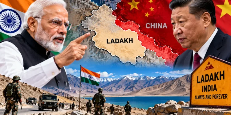 लद्दाख पर चीन का दावा