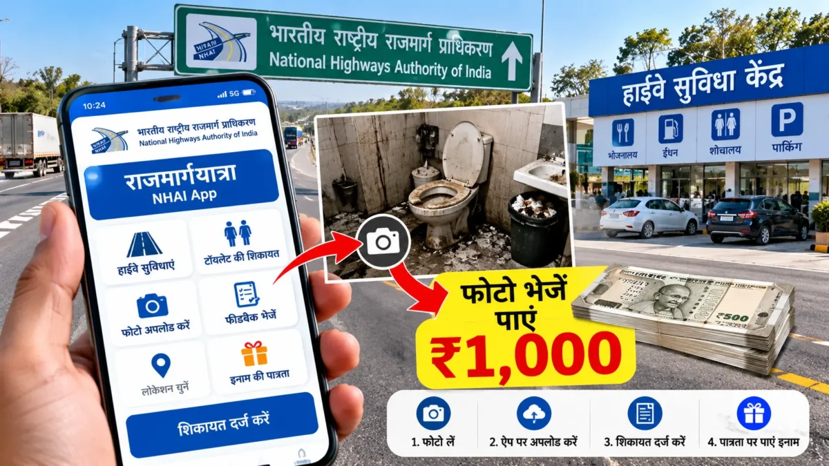 NHAI ऐप ₹1000 इनाम