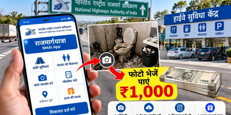 NHAI ऐप ₹1000 इनाम