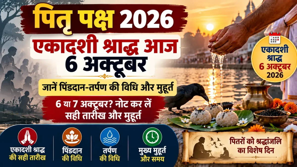 पितृ पक्ष एकादशी श्राद्ध 2026