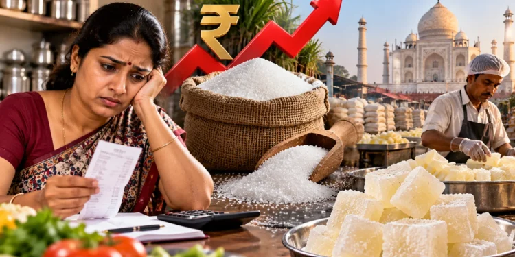चीनी महंगाई से रसोई का बजट