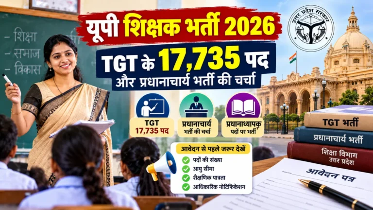 यूपी शिक्षक भर्ती में बड़ा अवसर: TGT के 17,735 पद और प्रधानाचार्य भर्ती की चर्चा