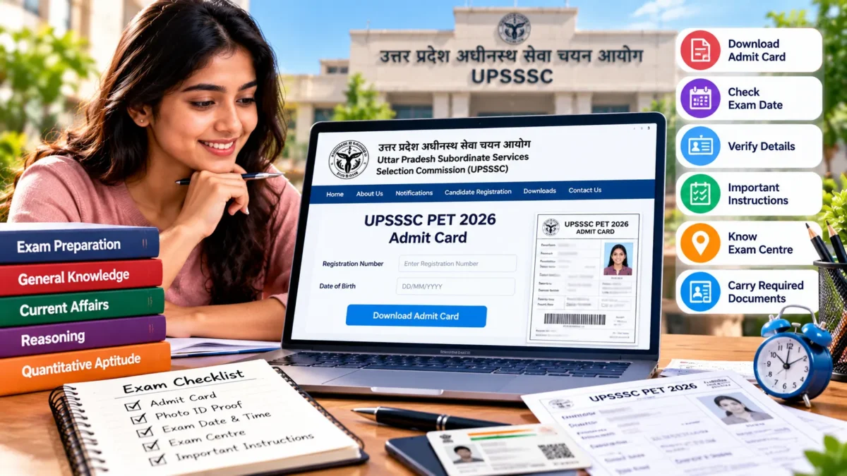 UPSSSC PET 2026 एडमिट कार्ड