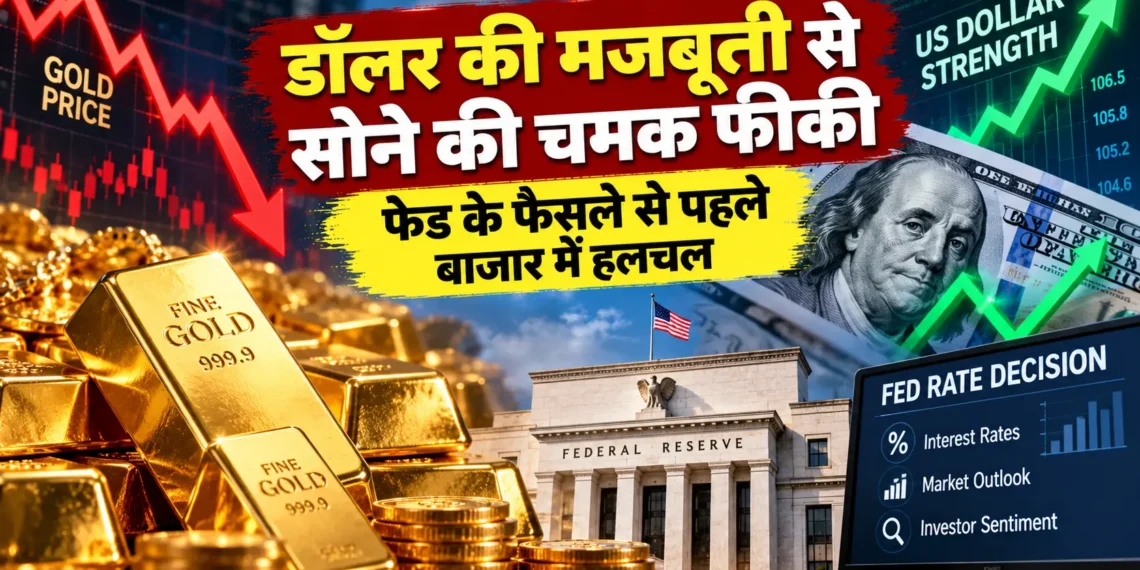 सोने की कीमतों में गिरावट